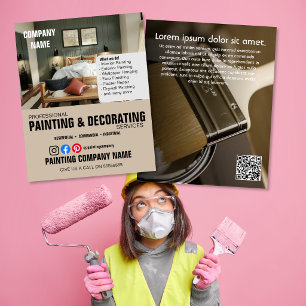 Innenausstattungsdesigner für MALEREI & DEKORATION Flyer