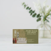 Innenausstattungskarte Visitenkarte (Stehend Vorderseite)