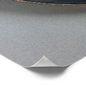 Innenbereich einer rot-gesteckten Tasse Poster (Ecke)