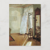 Innenbereich eines Zimmers mit Balkonpostkarte Postkarte (Vorderseite)