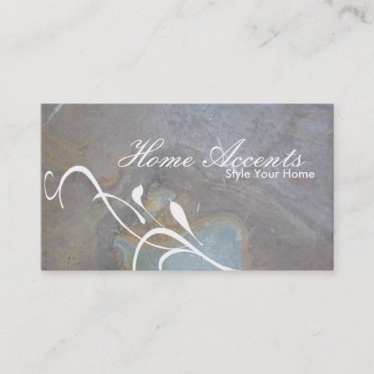 Innendekoration Rock Texture Business Card Visitenkarte (Vorderseite)