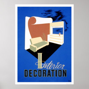 Innendekoration WPA 1940 Poster