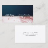 Innendekorator | Abstrakter Hintergrund Visitenkarte (Vorne/Hinten)