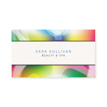 Innendekorator Business Card Farbige Wirbel