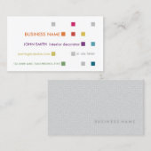 Innendekorator Business Card Helle Plätze Visitenkarte (Vorne/Hinten)