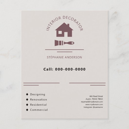 Innendekorator Flyer (Vorne)