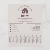 Innendekorator Flyer abreißen Streifen (Vorne)