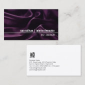 Innendekorator Seidentextur Visitenkarte (Vorne/Hinten)