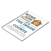 Innendesign, denn es ist das Innere, das zählt Notizblock (Linke Seite)