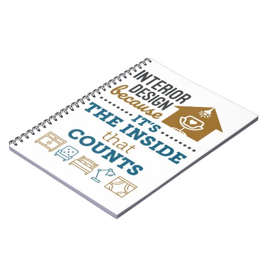 Innendesign, denn es ist das Innere, das zählt Notizblock (Linke Seite)