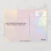 Innendesign des aufgeblasenen Heißluftballons Postkarte (Rückseite)