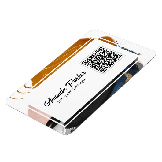 Innendesign Einfach Abstrakter QR-Code-Bus Magnet (Linke Seite)