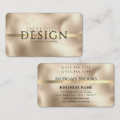 Innendesign, Ihre Infos, Gold-on-Gold, Vs 2 Visitenkarte (Vorne/Hinten)