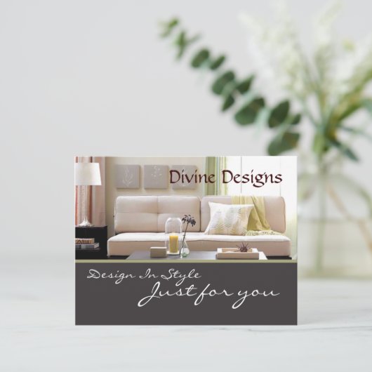 Innendesign - Maßgeschneiderte Gestaltung Postkarte (Stehend Vorderseite)