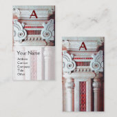 INNENDESIGNER, ARCHITEKTUR-Monogramm, Perle Visitenkarte (Vorne/Hinten)