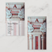 INNENDESIGNER, ARCHITEKTUR-Monogramm, Visitenkarte (Vorne/Hinten)