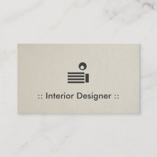 Innendesigner Einfach Elegant Beruflich Visitenkarte