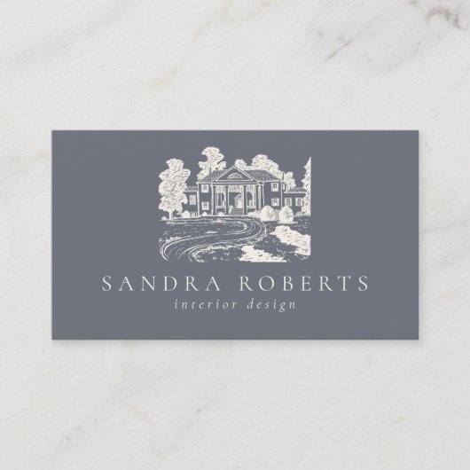 Innendesignerin, eleganter QL-Code Visitenkarte (Vorderseite)