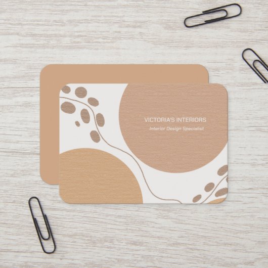 Innendesignspezialist Visitenkarte (Vorderseite/Rückseite Beispiel)