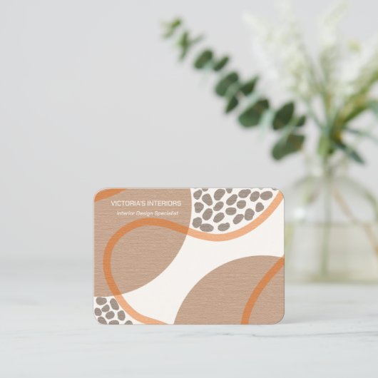 Innendesignspezialist Visitenkarte (Stehend Vorderseite)