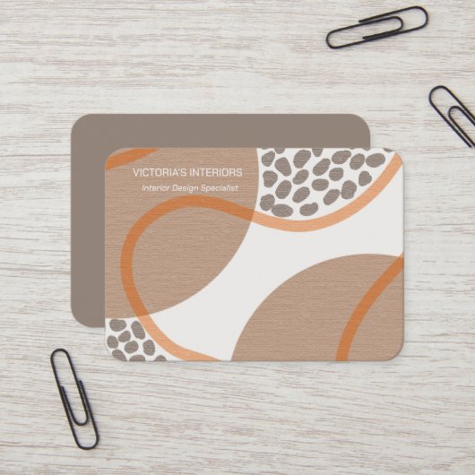 Innendesignspezialist Visitenkarte (Vorderseite/Rückseite Beispiel)