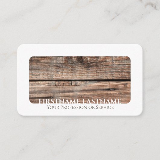 Inneneinrichtung aus weißem Holz Visitenkarte (Vorderseite)