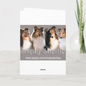 Inneneinrichtung Feiertagskarte (Rückseite)