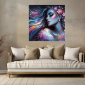 Innenfriedposter der Frau mit lebhaften Farben Poster