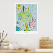 Innengarten Print Poster (Küche)