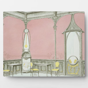 Innengestaltung einer Brasserie, Illustration aus Fotoplatte