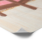 Innengestaltung in Lila und rosa Poster (Ecke)