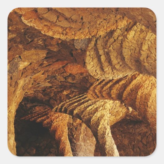 Innengewölbe (Stein) Quadratischer Aufkleber (Vorderseite)