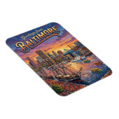 Innenhafen, Baltimore USA Magnet (Rechte Seite)