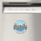 Innenhafen, Baltimore USA Magnet (In Situ (Geschirrspüler))