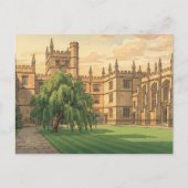 Innenhof der Universität Oxford Postkarte (Vorderseite)