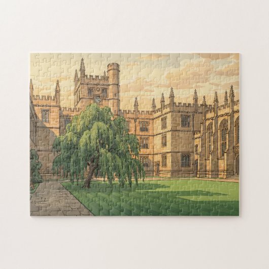Innenhof der Universität Oxford Puzzle (Horizontal)