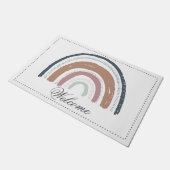 Innenhof Doormat - Rainbow Welcome Mat Fußmatte (Schrägansicht)