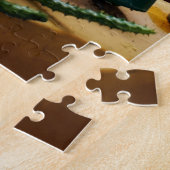 Innenhof mit hängenden Pflanzen Puzzle (Seite)