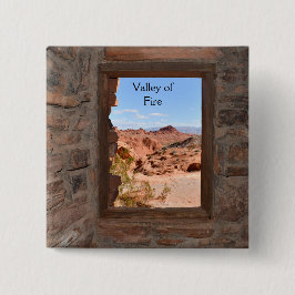 Innenkabine mit Aussicht auf das Feuertal Button