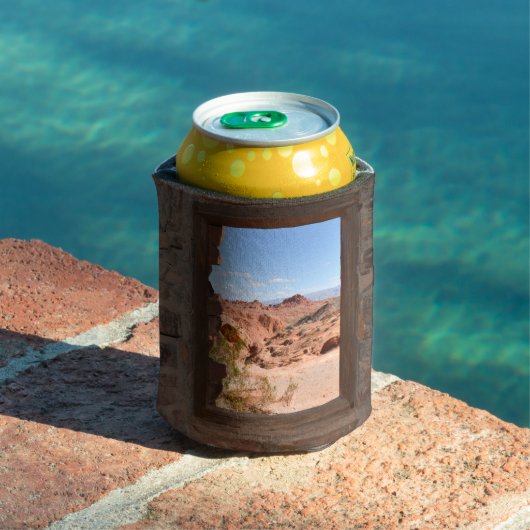 Innenkabine mit Aussicht auf das Feuertal Dosenkühler (In Situ Pool)