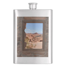 Innenkabine mit Aussicht auf das Feuertal Flachmann