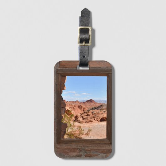 Innenkabine mit Aussicht auf das Feuertal Gepäckanhänger (Vorderseite Vertikal)