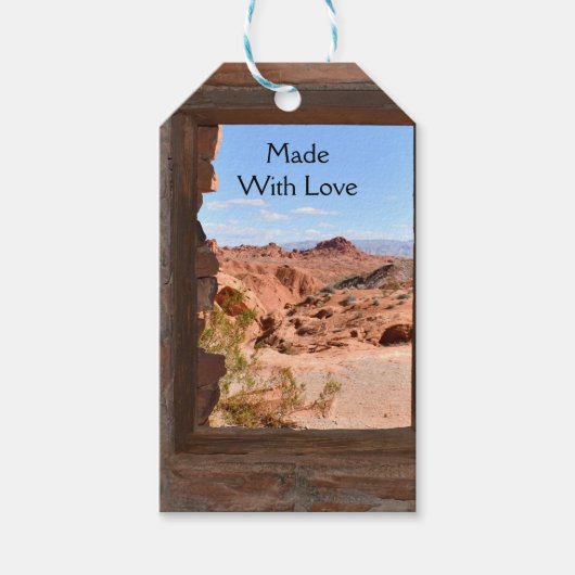 Innenkabine mit Aussicht auf das Feuertal Geschenkanhänger (Vorderseite)