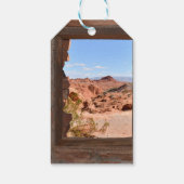 Innenkabine mit Aussicht auf das Feuertal Geschenkanhänger (Rückseite)