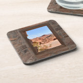 Innenkabine mit Aussicht auf das Feuertal Getränkeuntersetzer (Linke Seite)