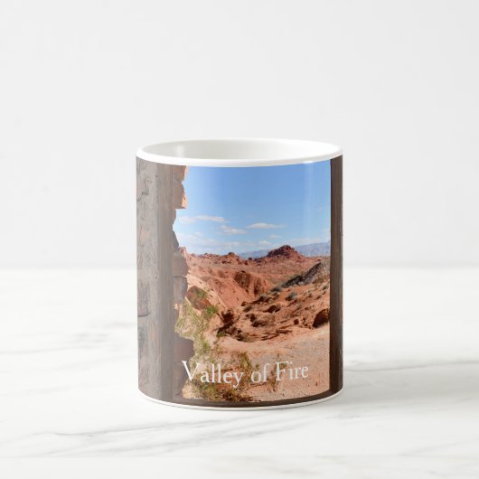 Innenkabine mit Aussicht auf das Feuertal Kaffeetasse (Mittel)