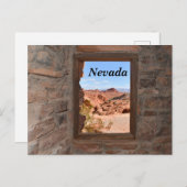 Innenkabine mit Aussicht auf das Feuertal Postkarte (Vorne/Hinten)