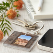 Innenkabine mit Aussicht auf das Feuertal Schlüsselanhänger (Vorderseite rechts)