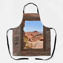 Innenkabine mit Aussicht auf das Feuertal Schürze