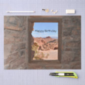 Innenkabine mit Aussicht auf das Feuertal Seidenpapier (Handwerk)